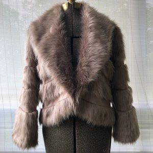 Faux fur coat